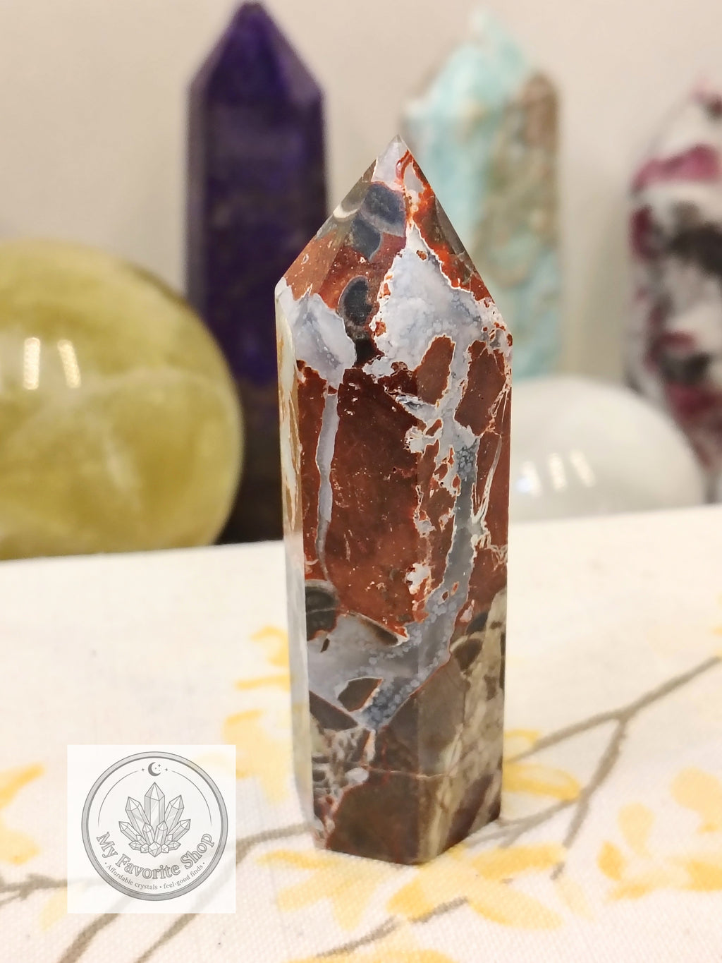 Earthly Resilience: Brecciated Jasper Mini Tower