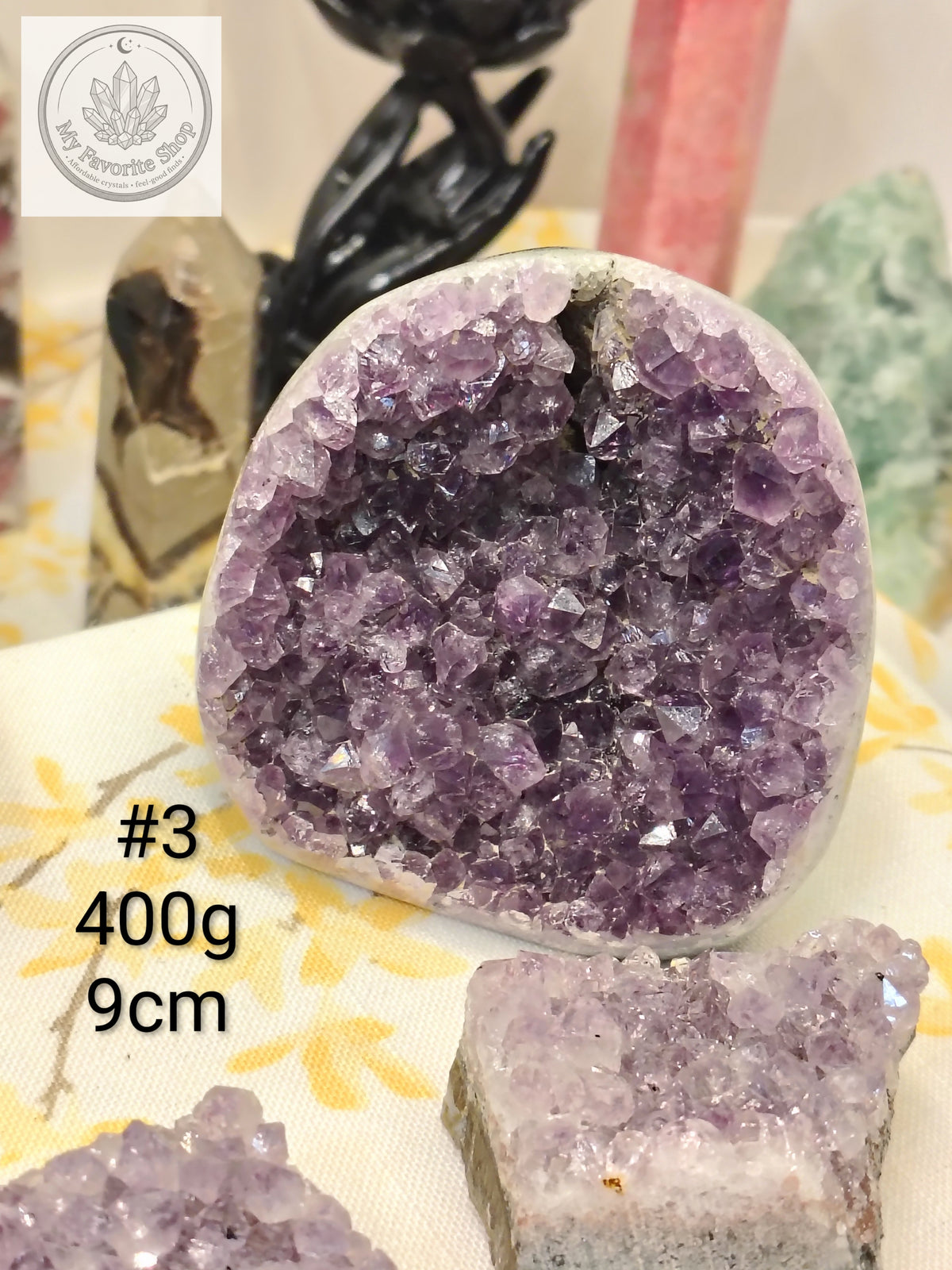 Raw & Cutback Amethyst Geode Clusters