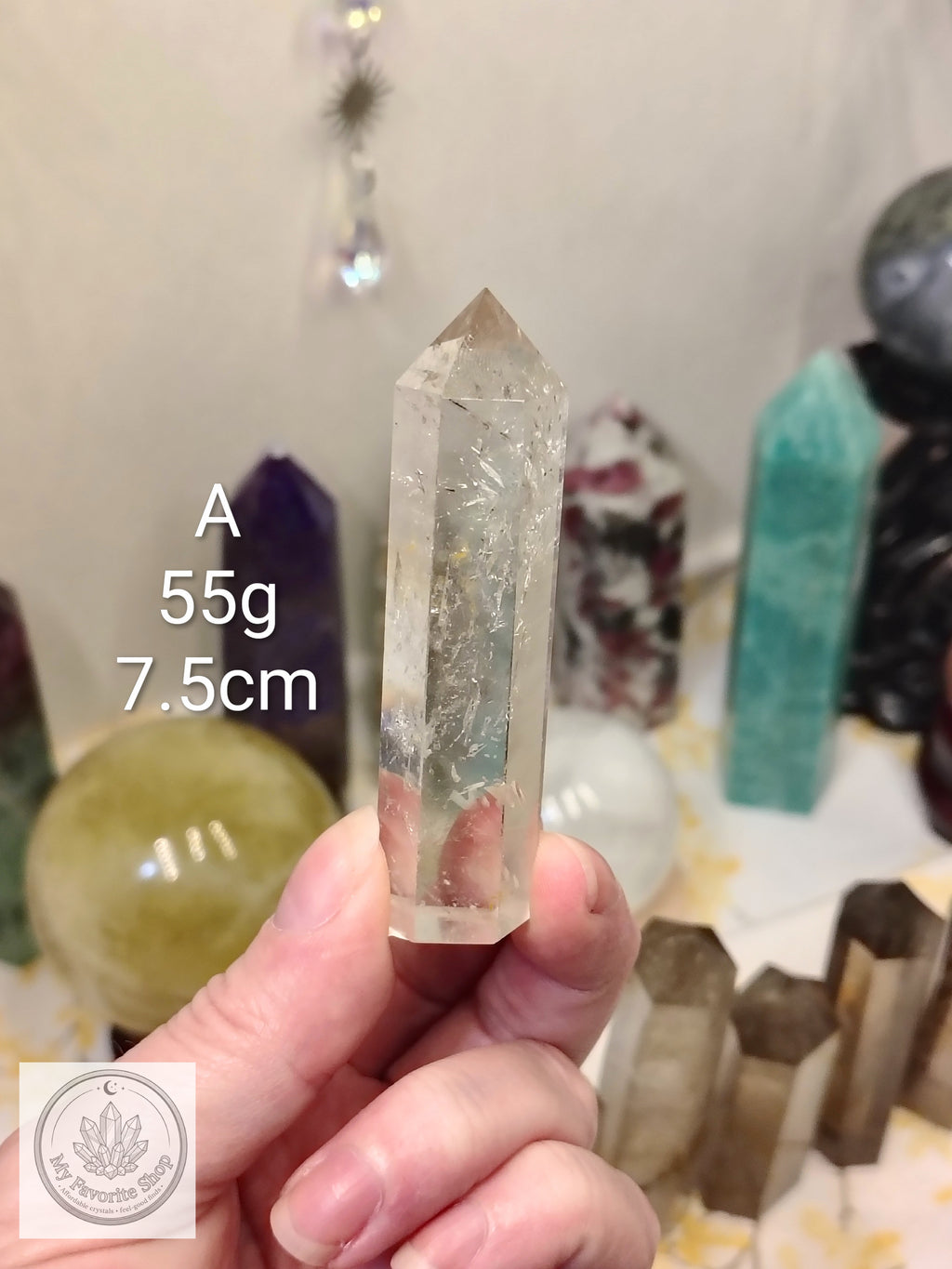 Smoky Quartz Point | Champagne to Deep Cocoa Polished Tower