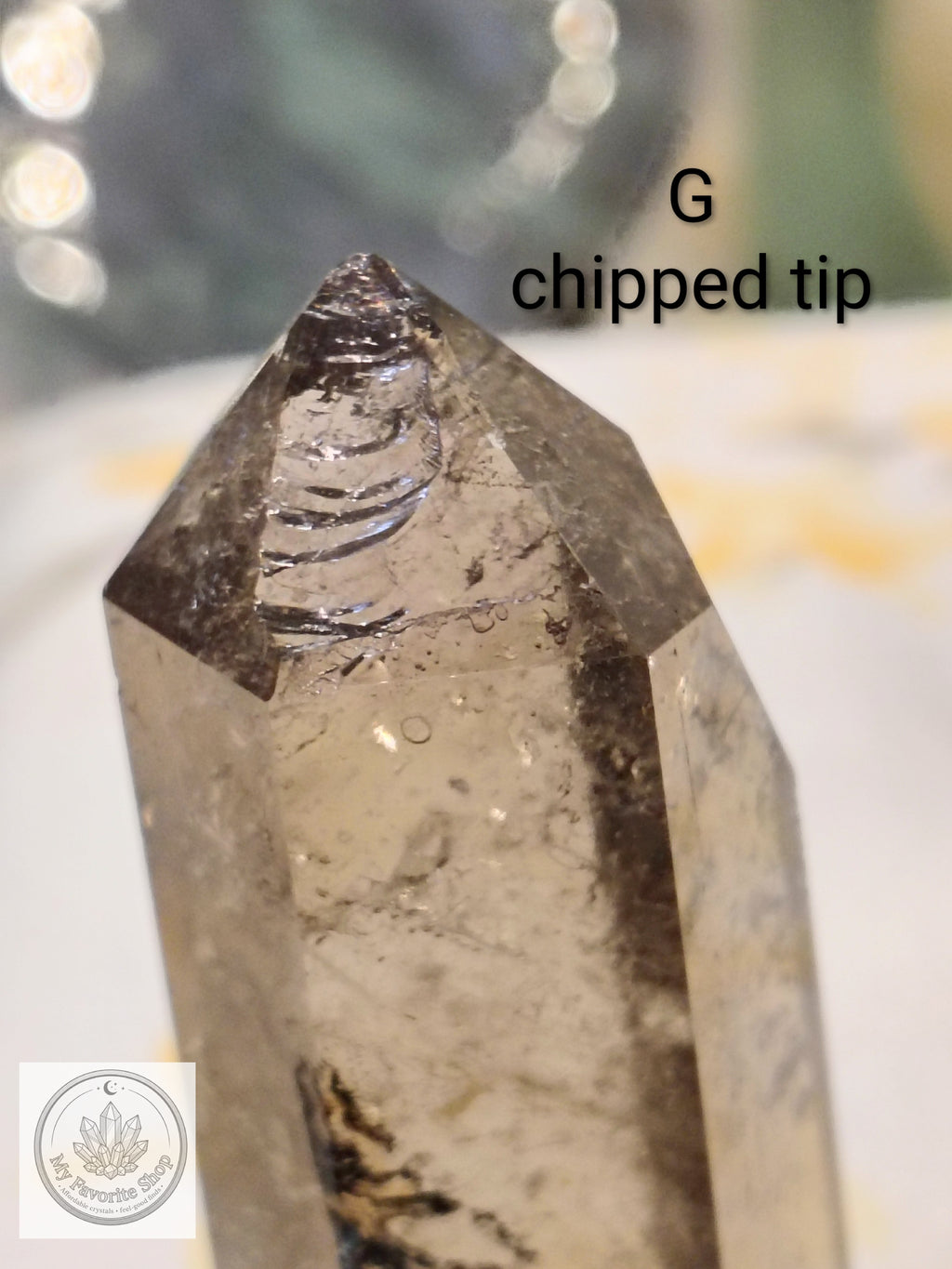 Smoky Quartz Point | Champagne to Deep Cocoa Polished Tower
