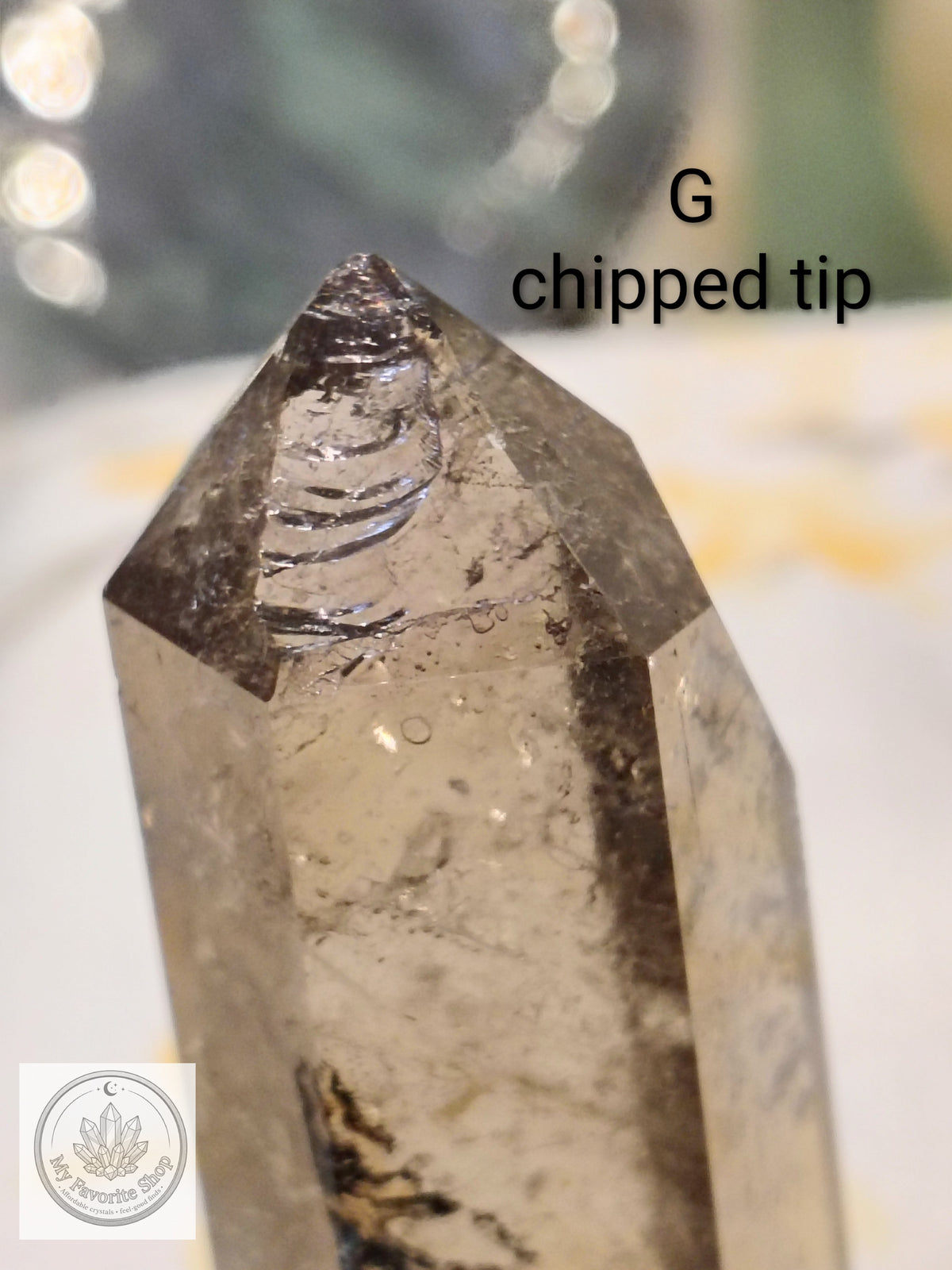 Smoky Quartz Point | Champagne to Deep Cocoa Polished Tower