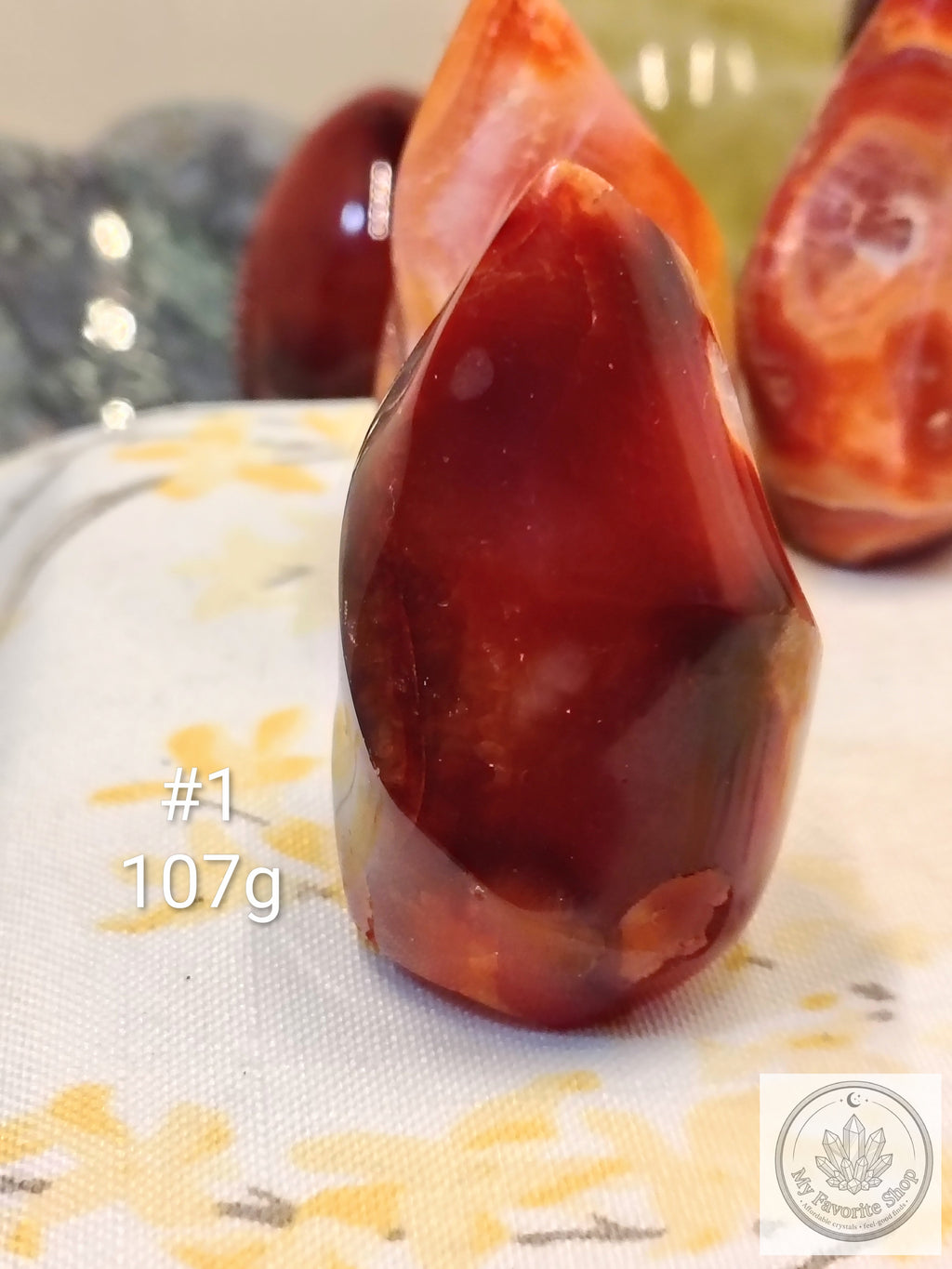 Mini Carnelian Flame Crystal | Choose Your Piece