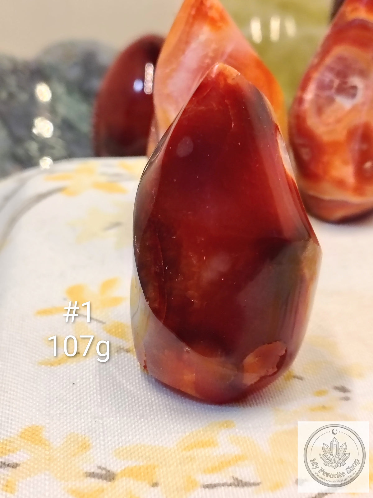 Mini Carnelian Flame Crystal | Choose Your Piece