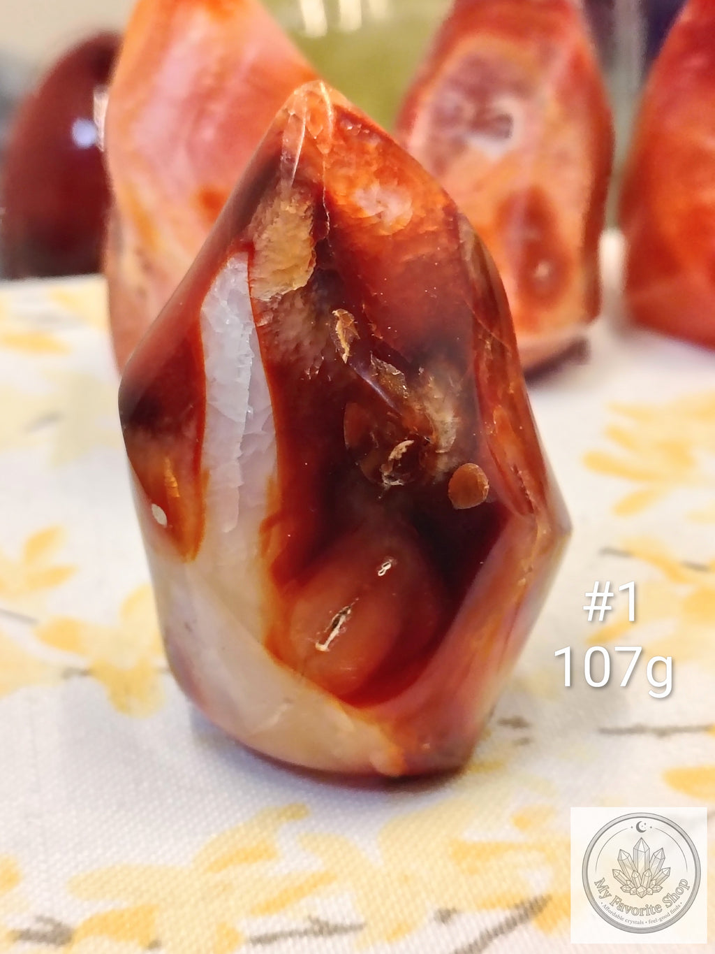 Mini Carnelian Flame Crystal | Choose Your Piece