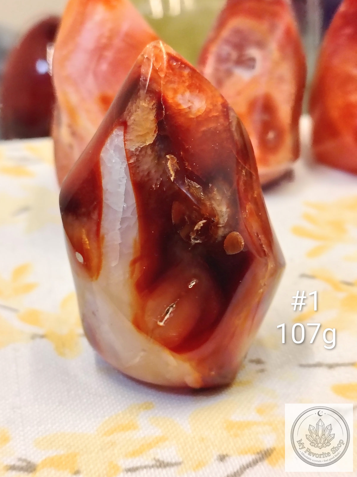 Mini Carnelian Flame Crystal | Choose Your Piece