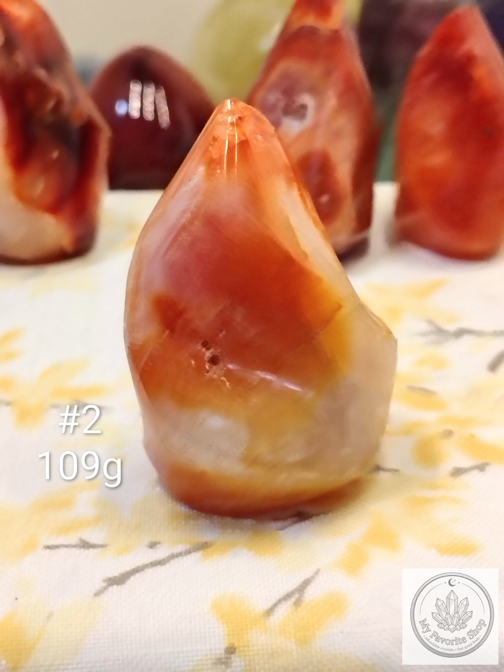 Mini Carnelian Flame Crystal | Choose Your Piece