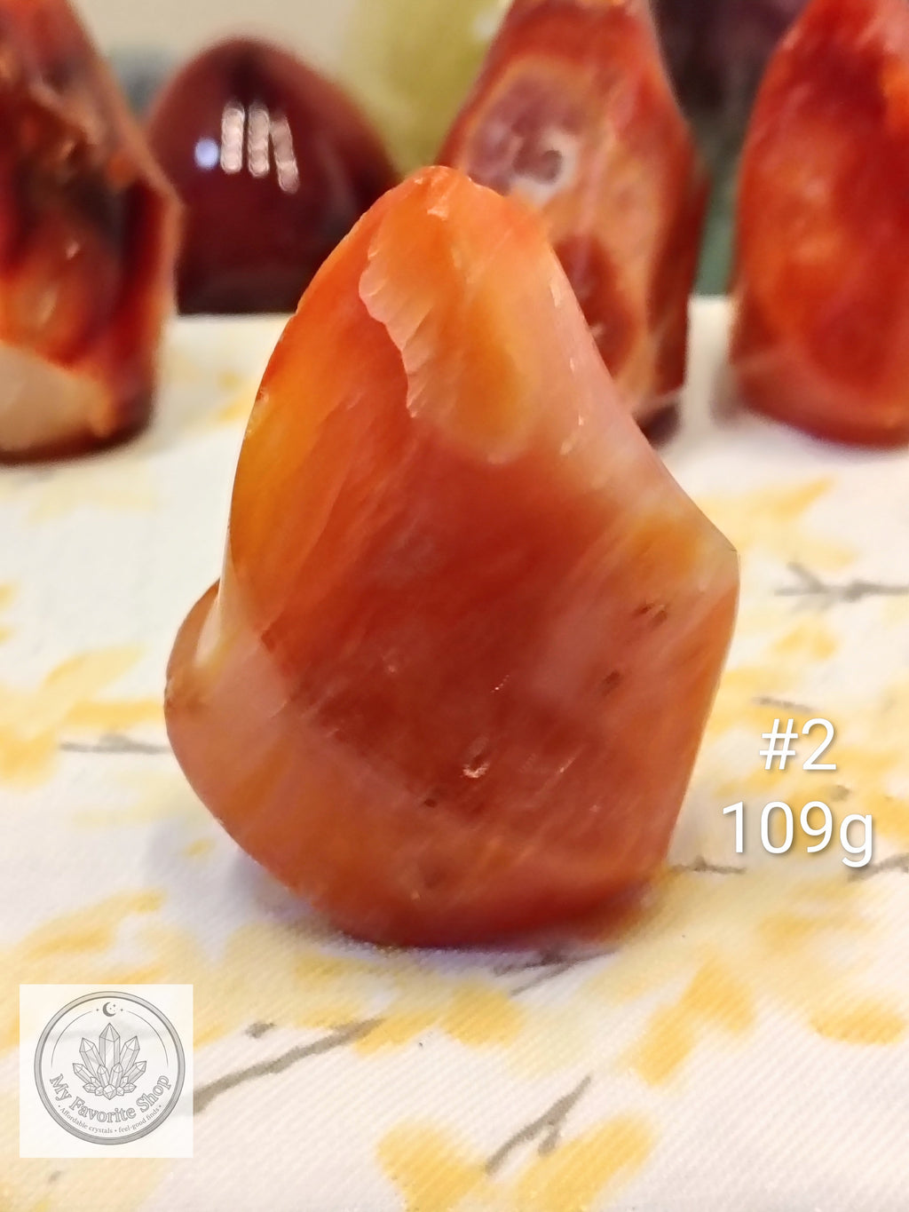 Mini Carnelian Flame Crystal | Choose Your Piece