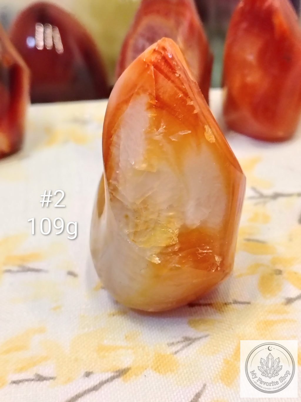 Mini Carnelian Flame Crystal | Choose Your Piece