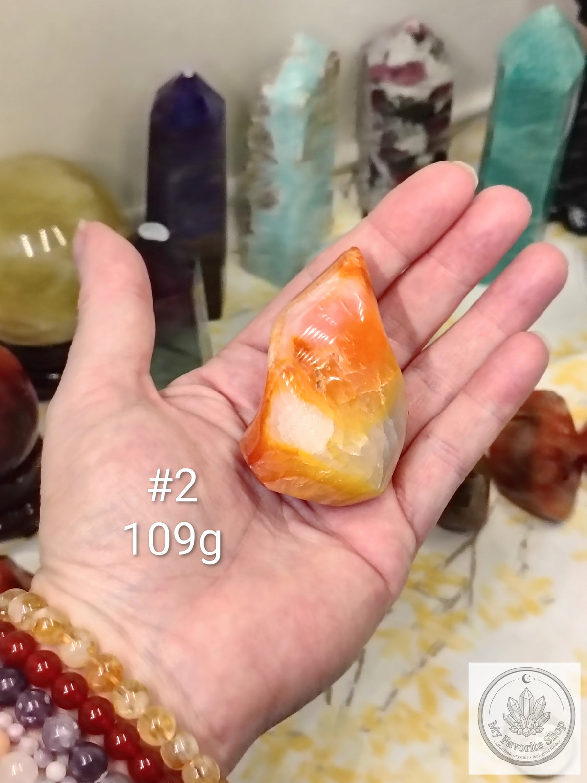 Mini Carnelian Flame Crystal | Choose Your Piece