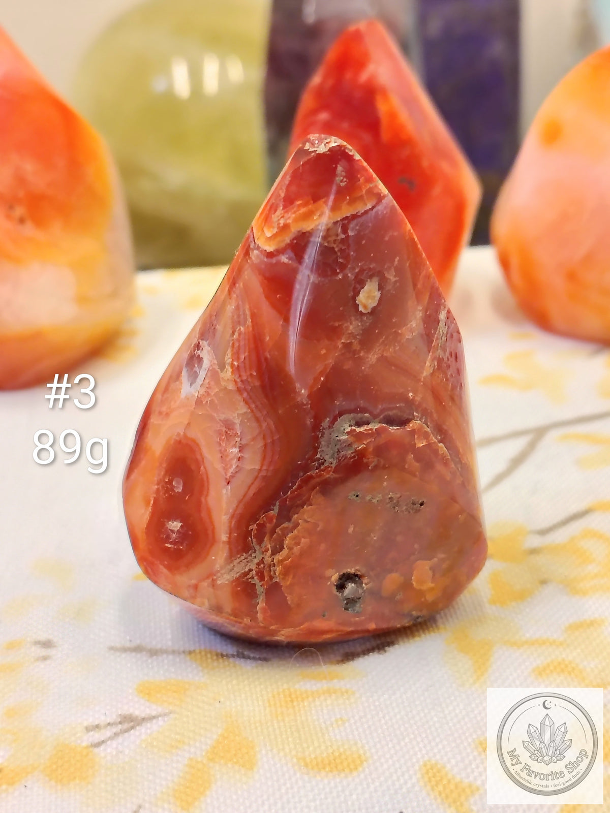 Mini Carnelian Flame Crystal | Choose Your Piece