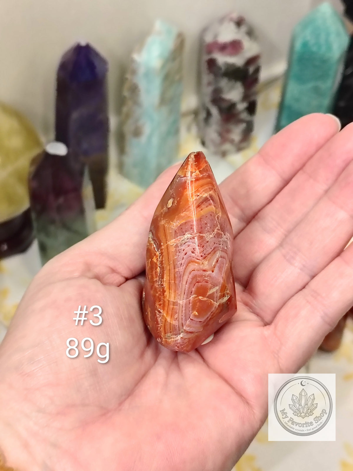 Mini Carnelian Flame Crystal | Choose Your Piece