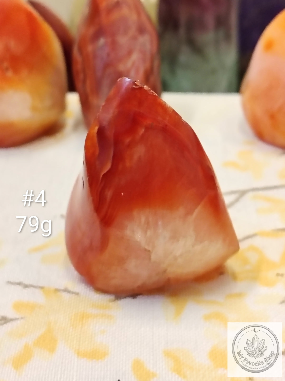 Mini Carnelian Flame Crystal | Choose Your Piece