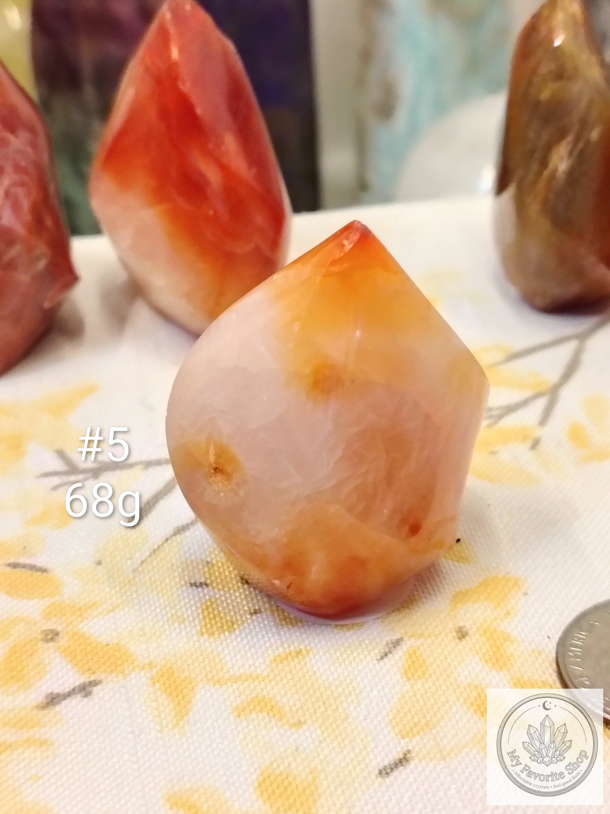 Mini Carnelian Flame Crystal | Choose Your Piece