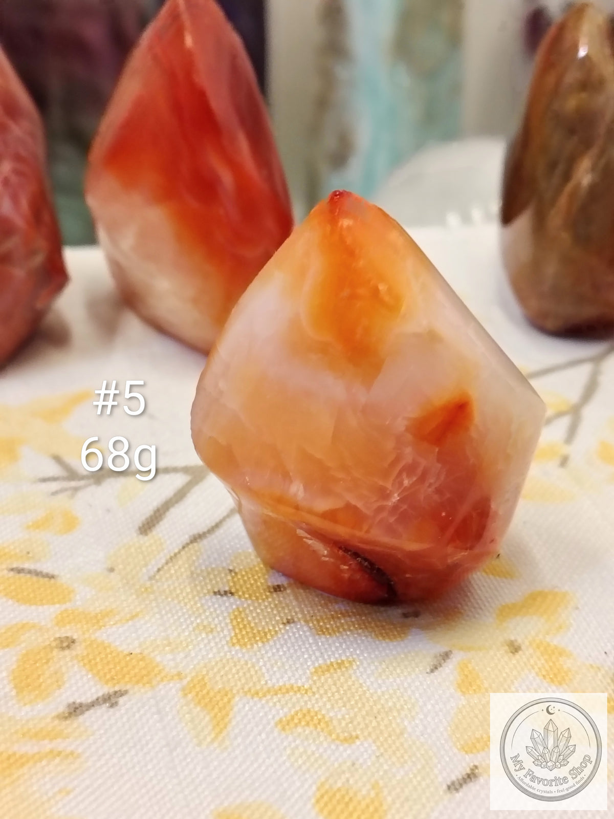 Mini Carnelian Flame Crystal | Choose Your Piece