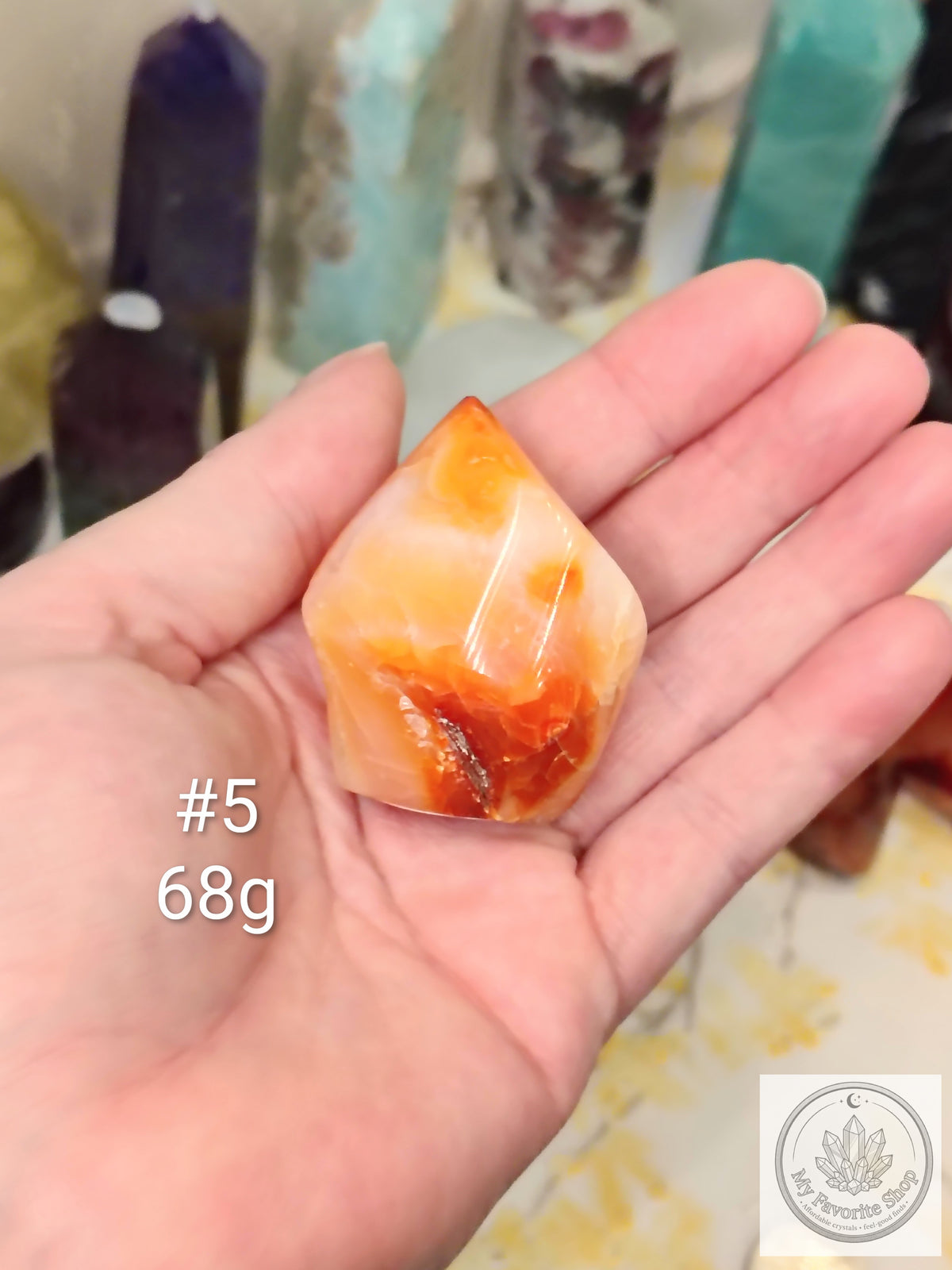 Mini Carnelian Flame Crystal | Choose Your Piece