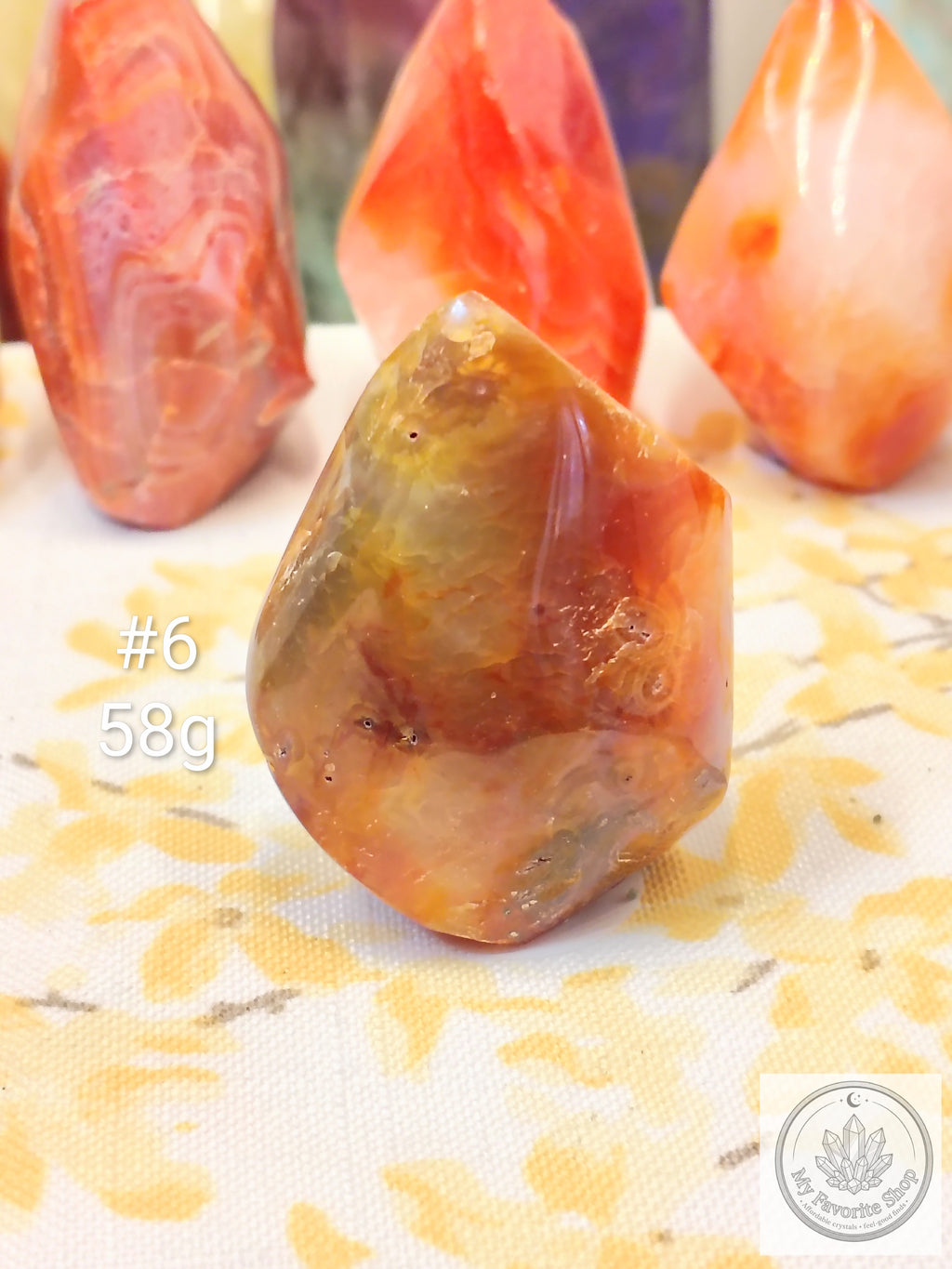 Mini Carnelian Flame Crystal | Choose Your Piece