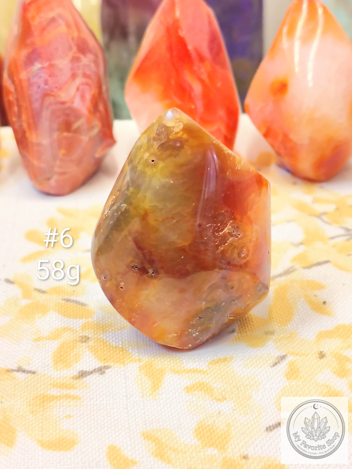 Mini Carnelian Flame Crystal | Choose Your Piece