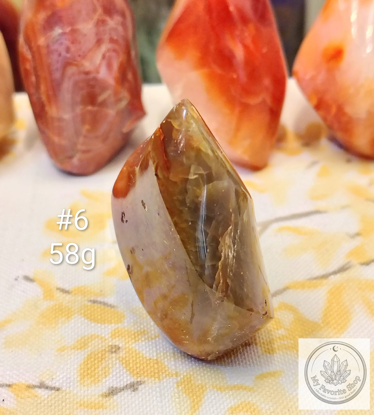 Mini Carnelian Flame Crystal | Choose Your Piece