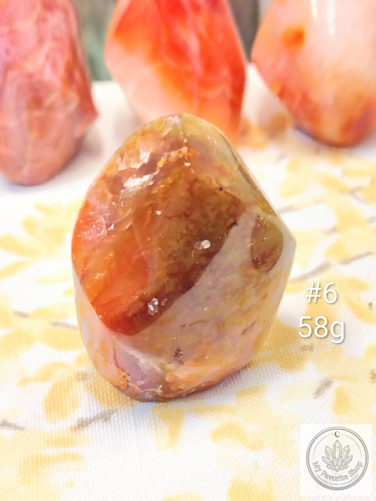 Mini Carnelian Flame Crystal | Choose Your Piece