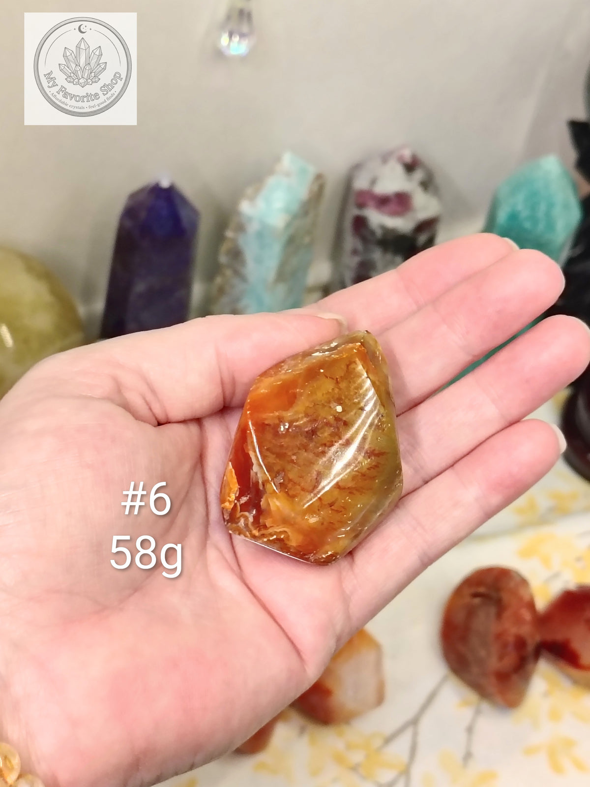 Mini Carnelian Flame Crystal | Choose Your Piece