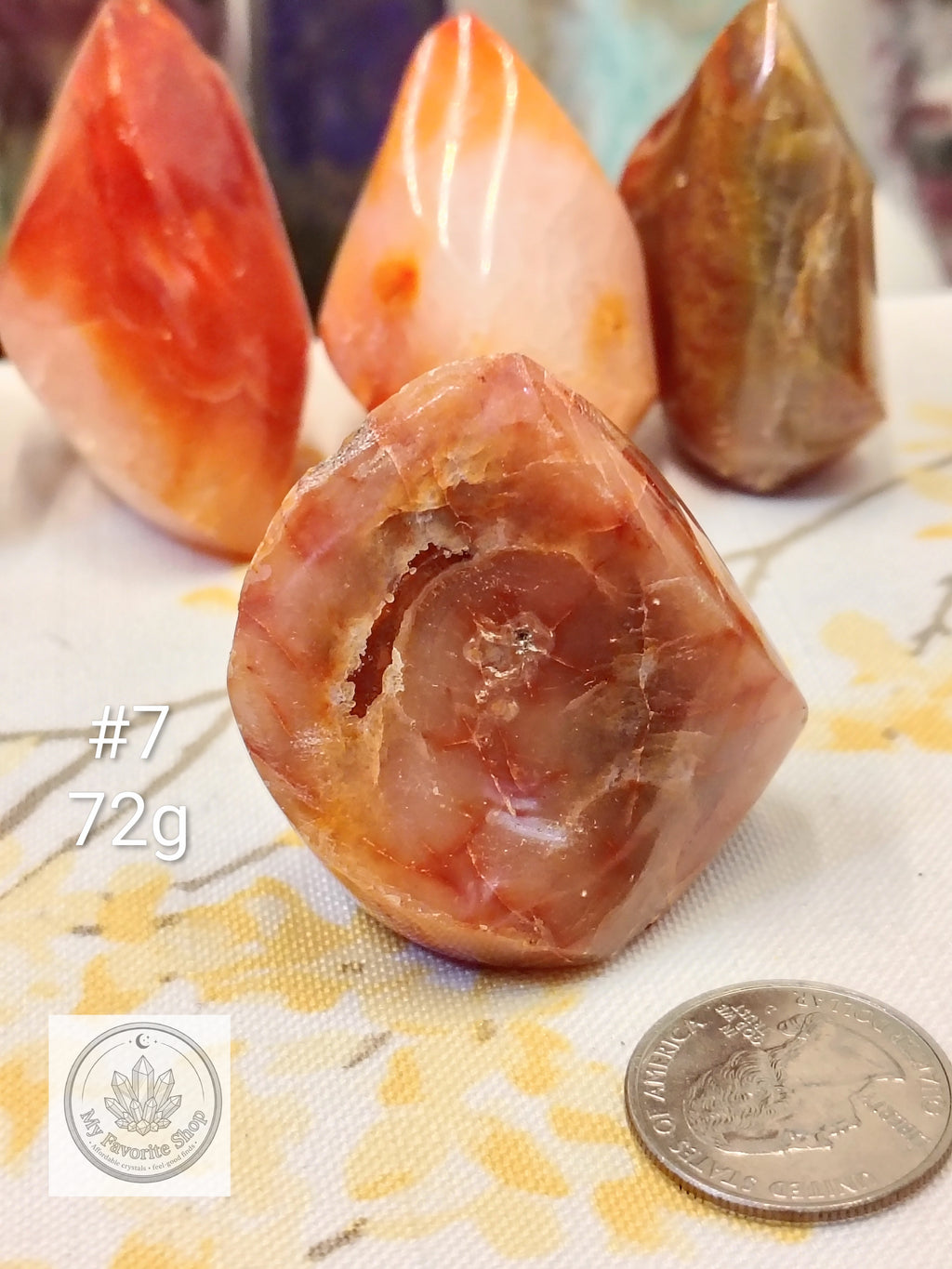 Mini Carnelian Flame Crystal | Choose Your Piece