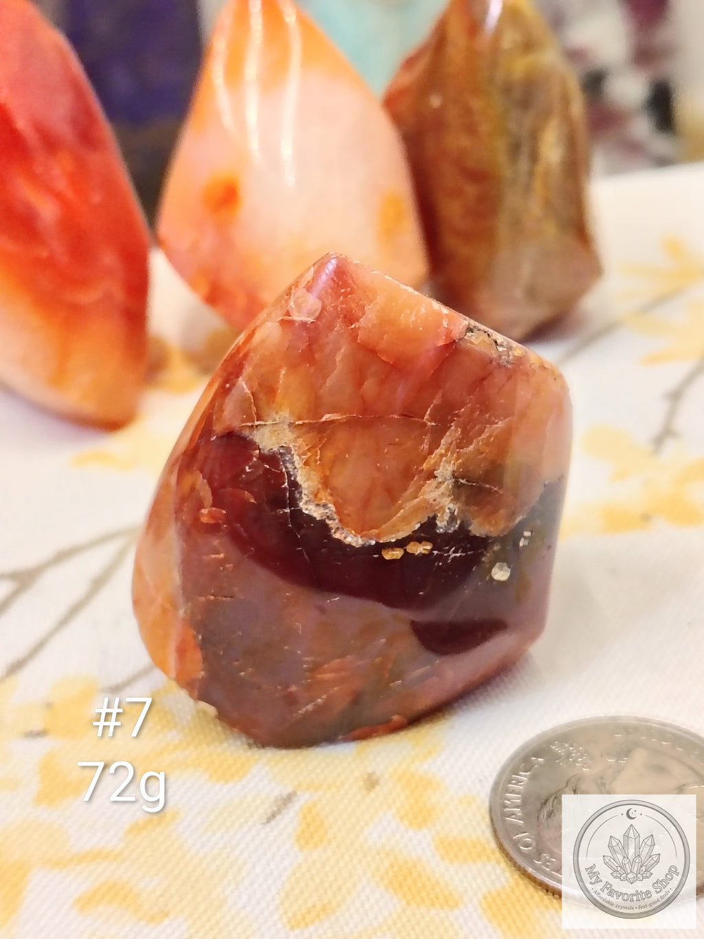 Mini Carnelian Flame Crystal | Choose Your Piece