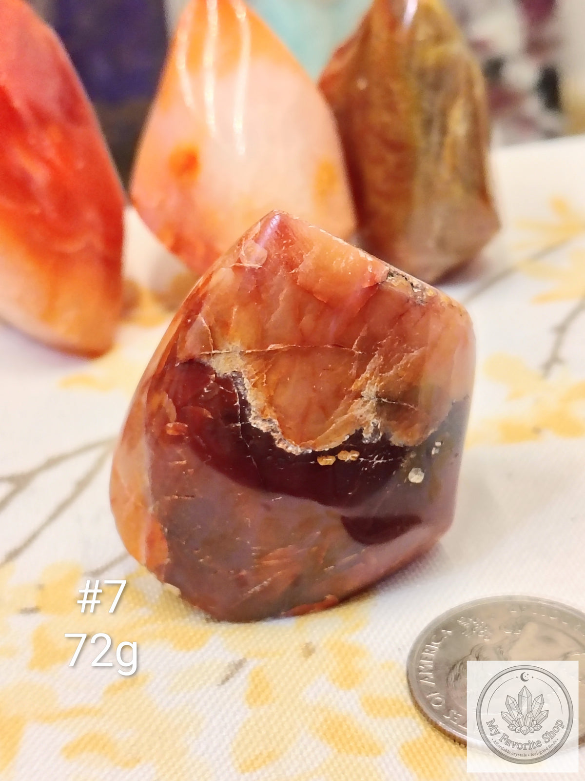 Mini Carnelian Flame Crystal | Choose Your Piece
