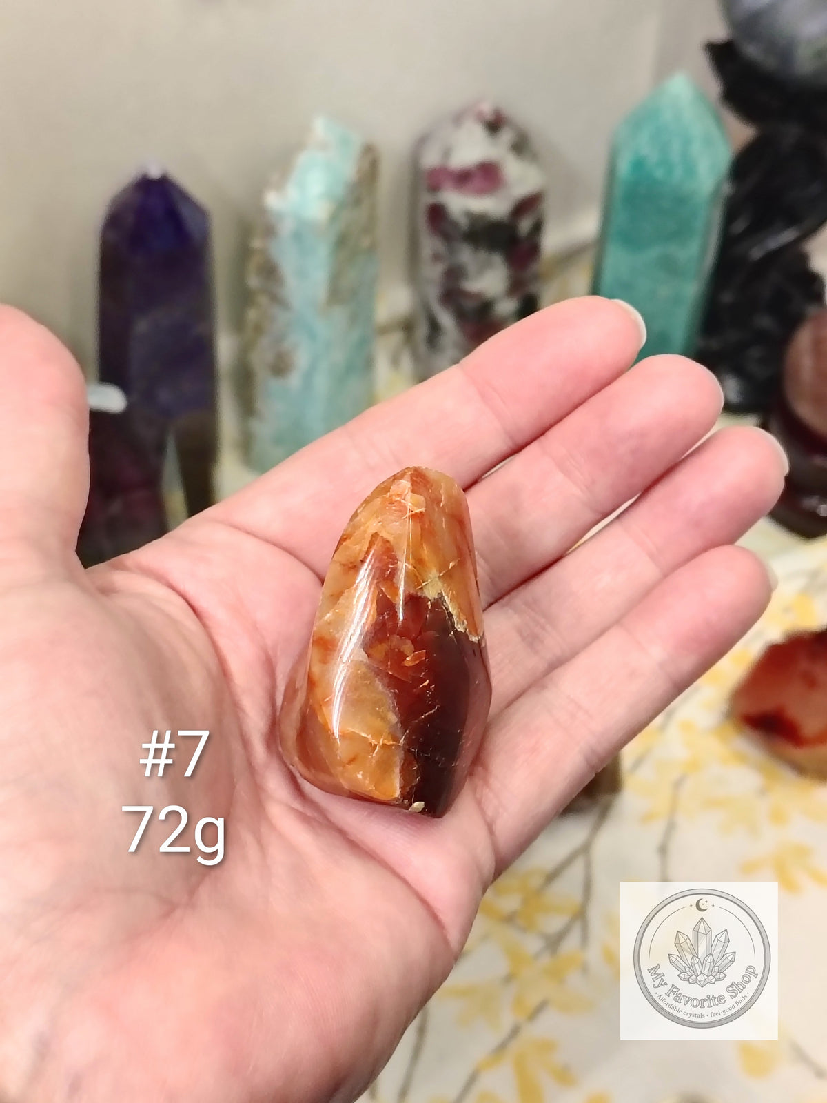 Mini Carnelian Flame Crystal | Choose Your Piece