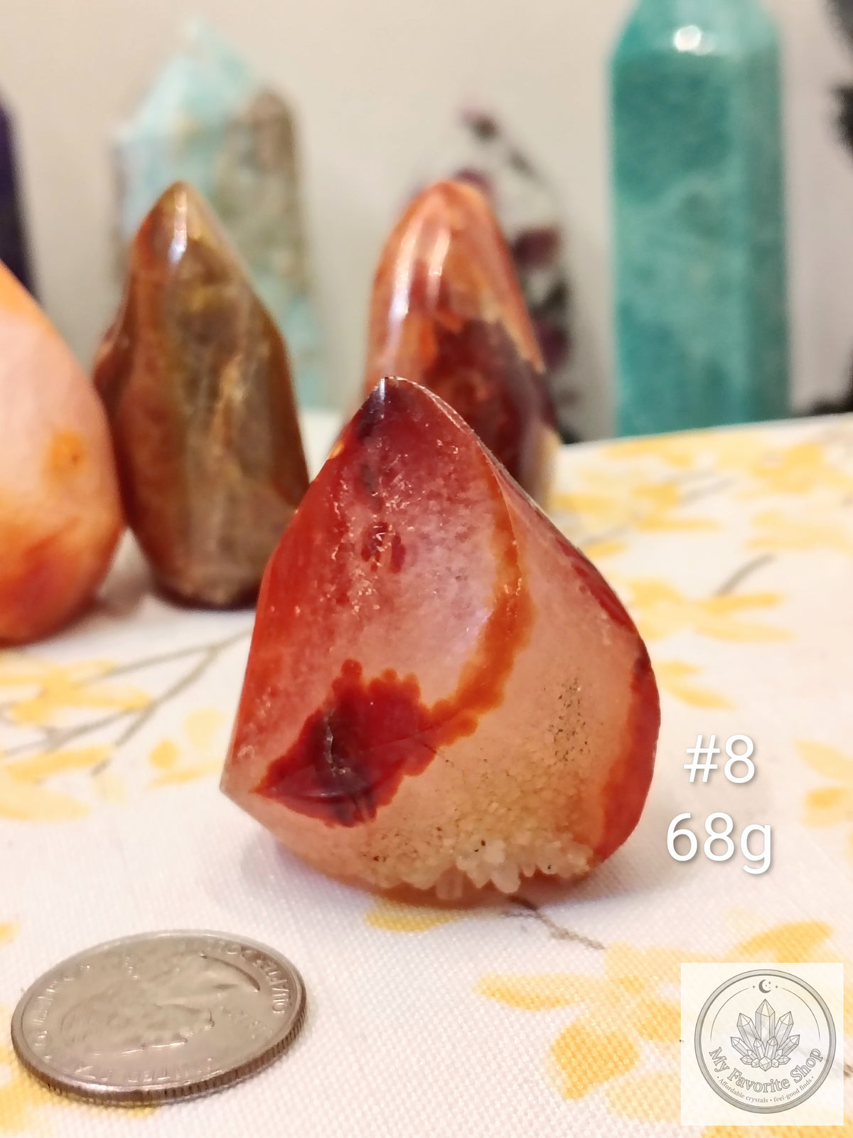 Mini Carnelian Flame Crystal | Choose Your Piece