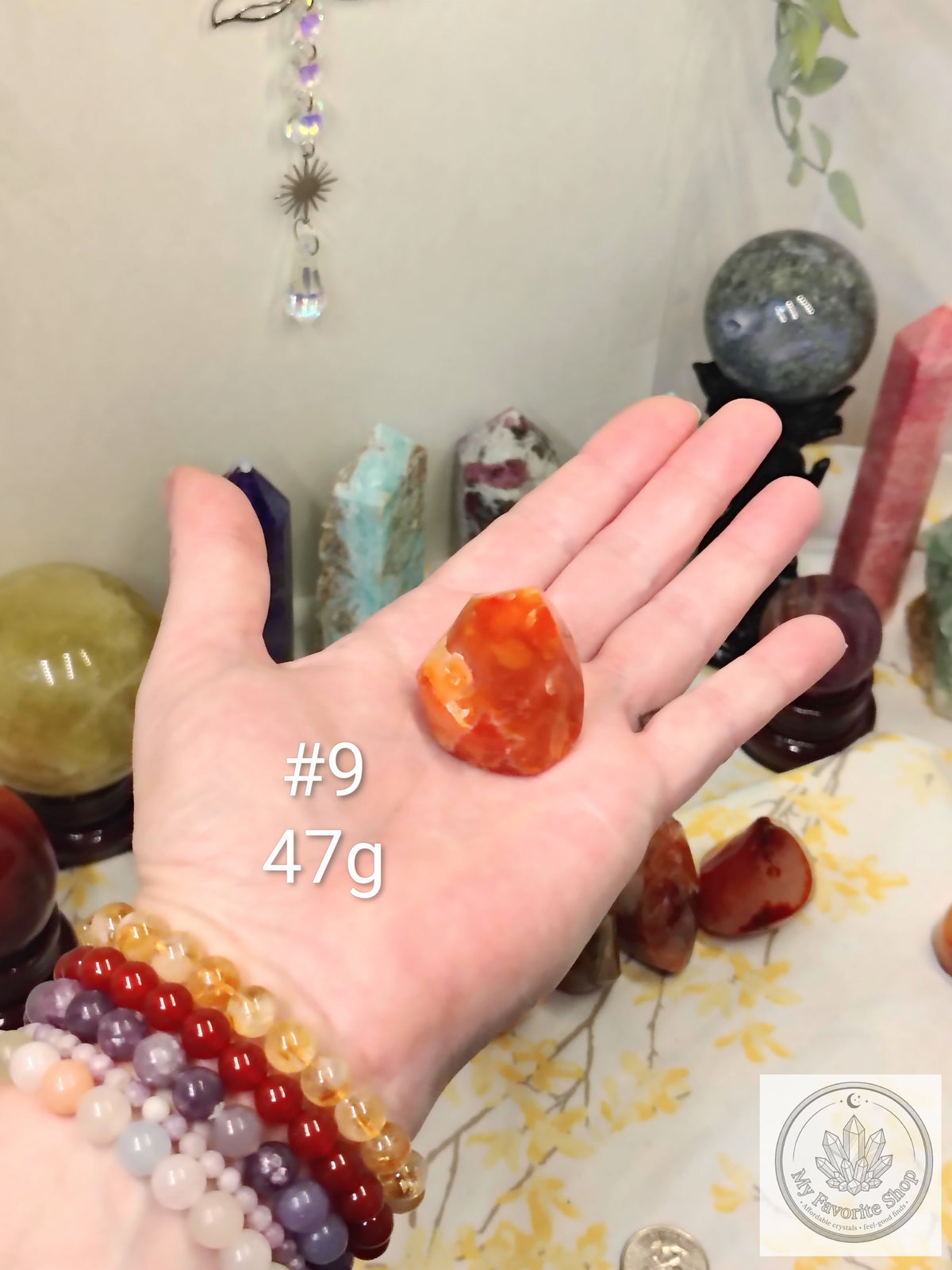 Mini Carnelian Flame Crystal | Choose Your Piece