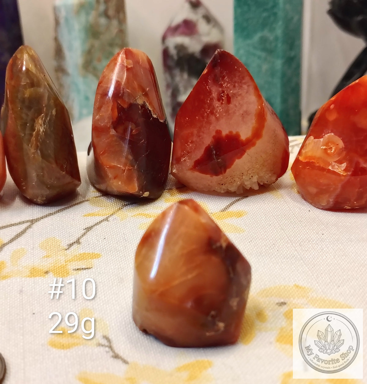 Mini Carnelian Flame Crystal | Choose Your Piece