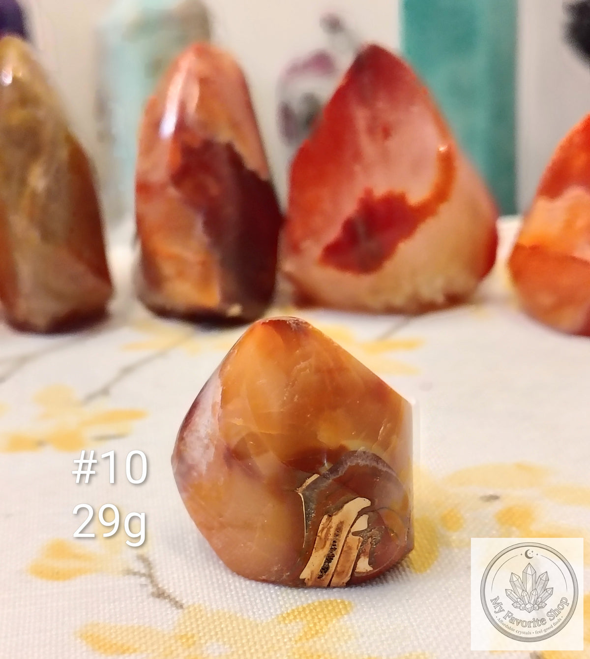 Mini Carnelian Flame Crystal | Choose Your Piece
