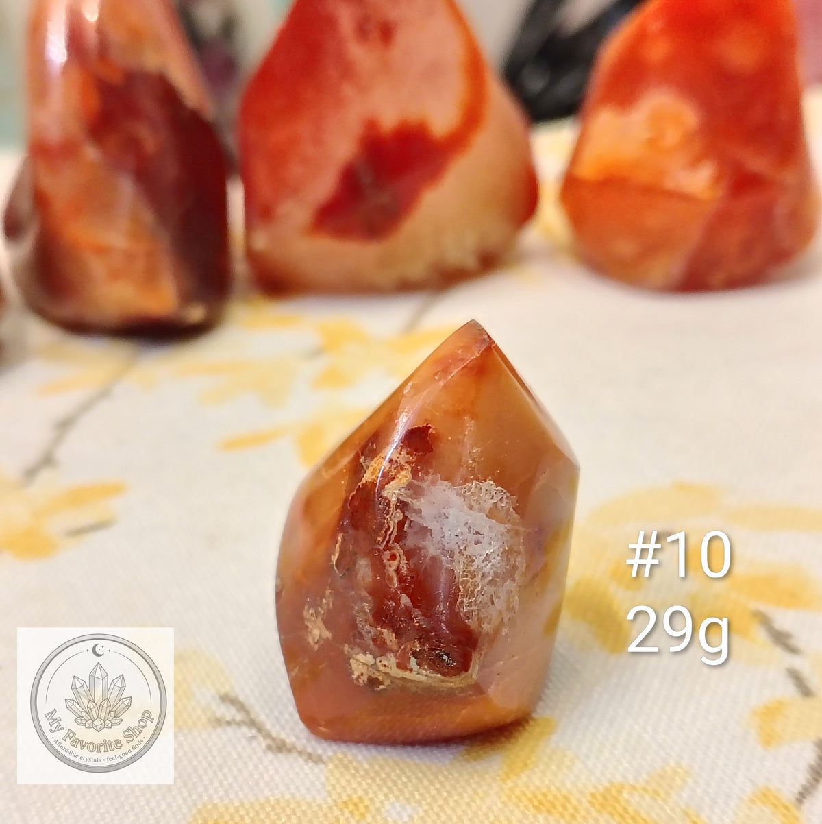 Mini Carnelian Flame Crystal | Choose Your Piece