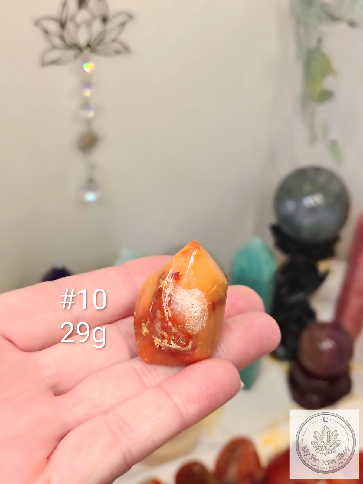 Mini Carnelian Flame Crystal | Choose Your Piece