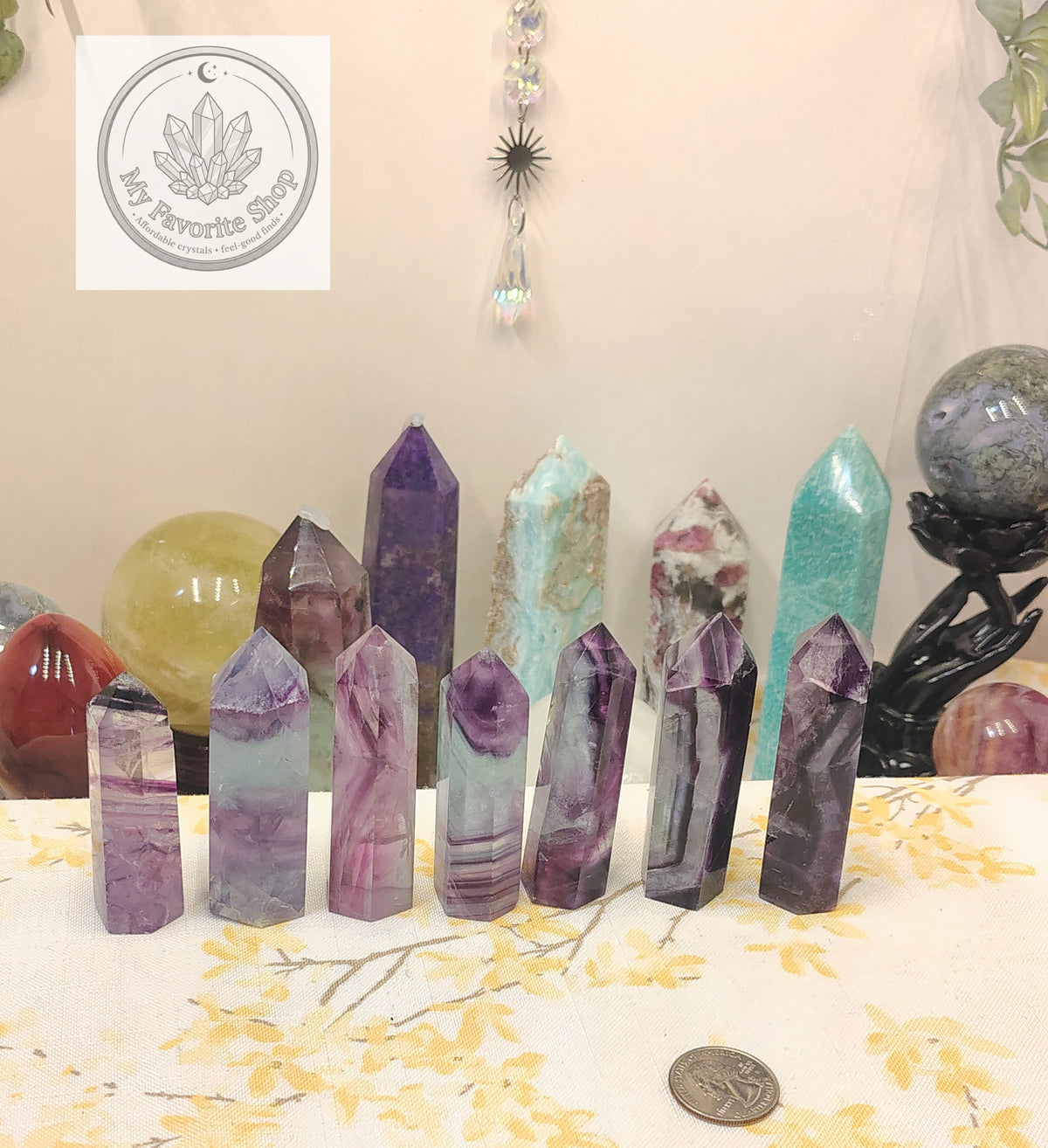 Rainbow Fluorite Points / Mini Towers - Choose Your Piece