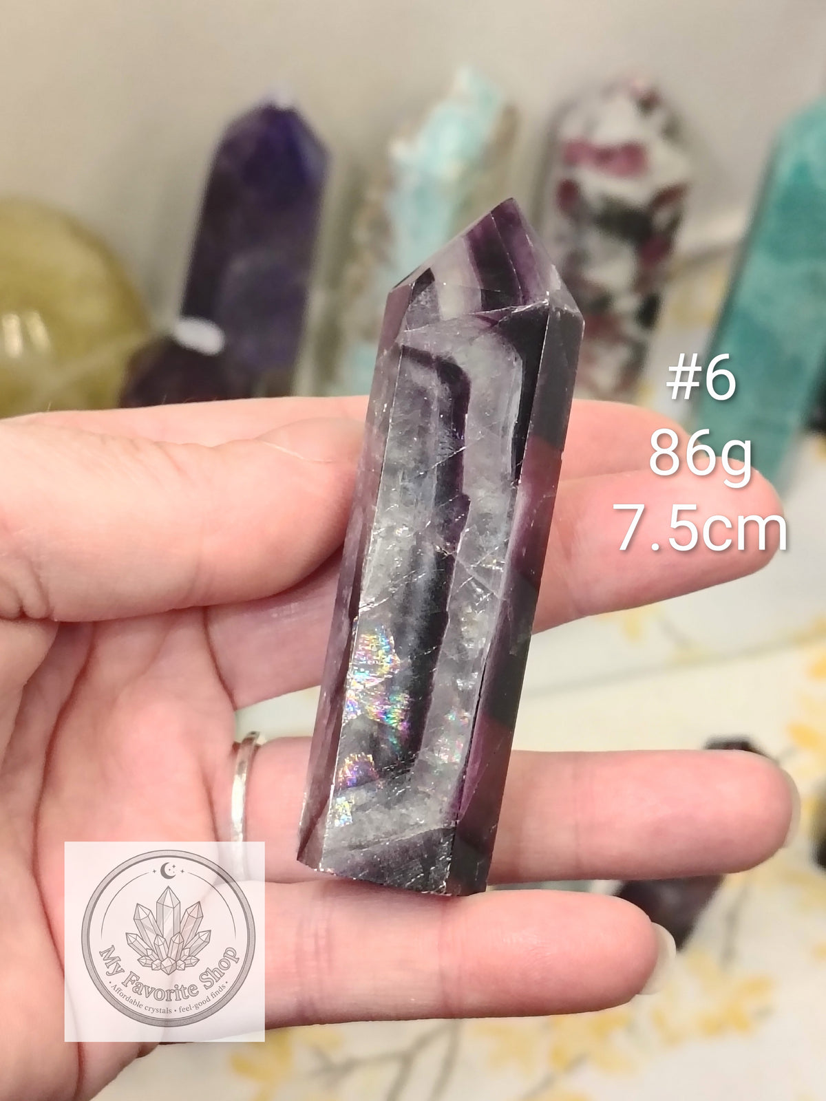 Rainbow Fluorite Points / Mini Towers - Choose Your Piece