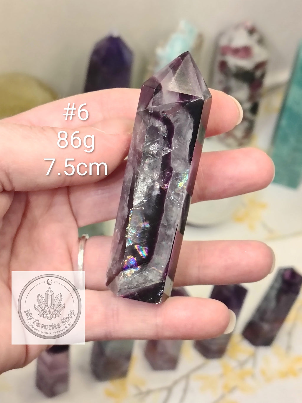 Rainbow Fluorite Points / Mini Towers - Choose Your Piece