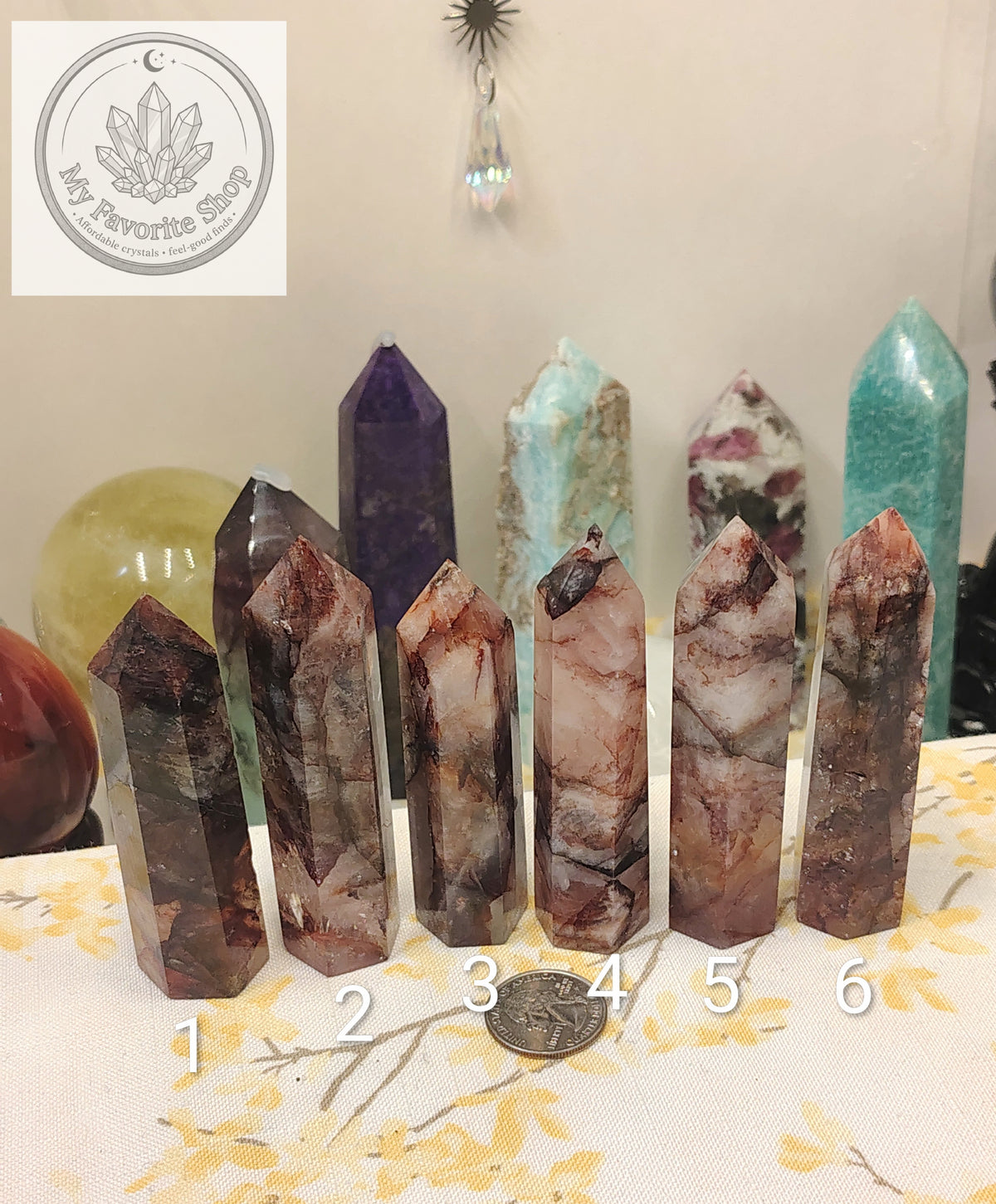 Fire Quartz Mini Towers - Choose Your Piece