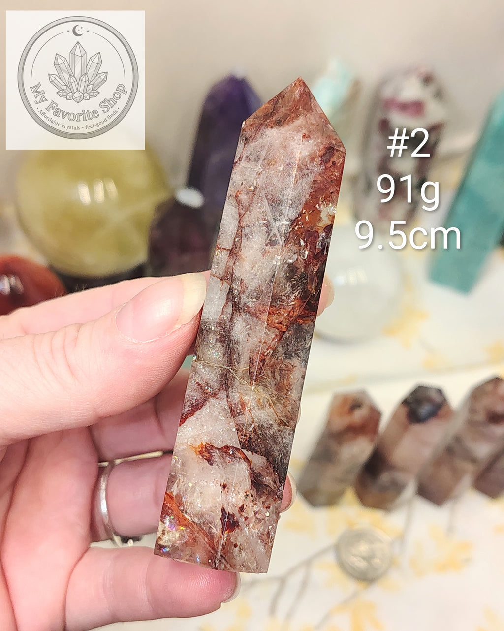 Fire Quartz Mini Towers - Choose Your Piece