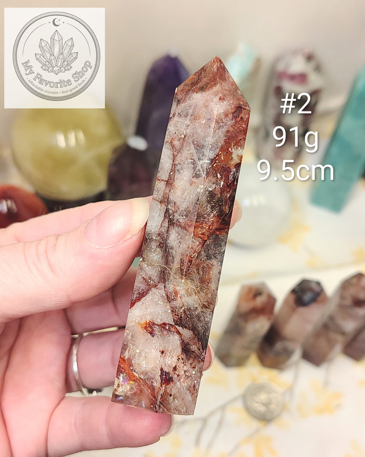 Fire Quartz Mini Towers - Choose Your Piece