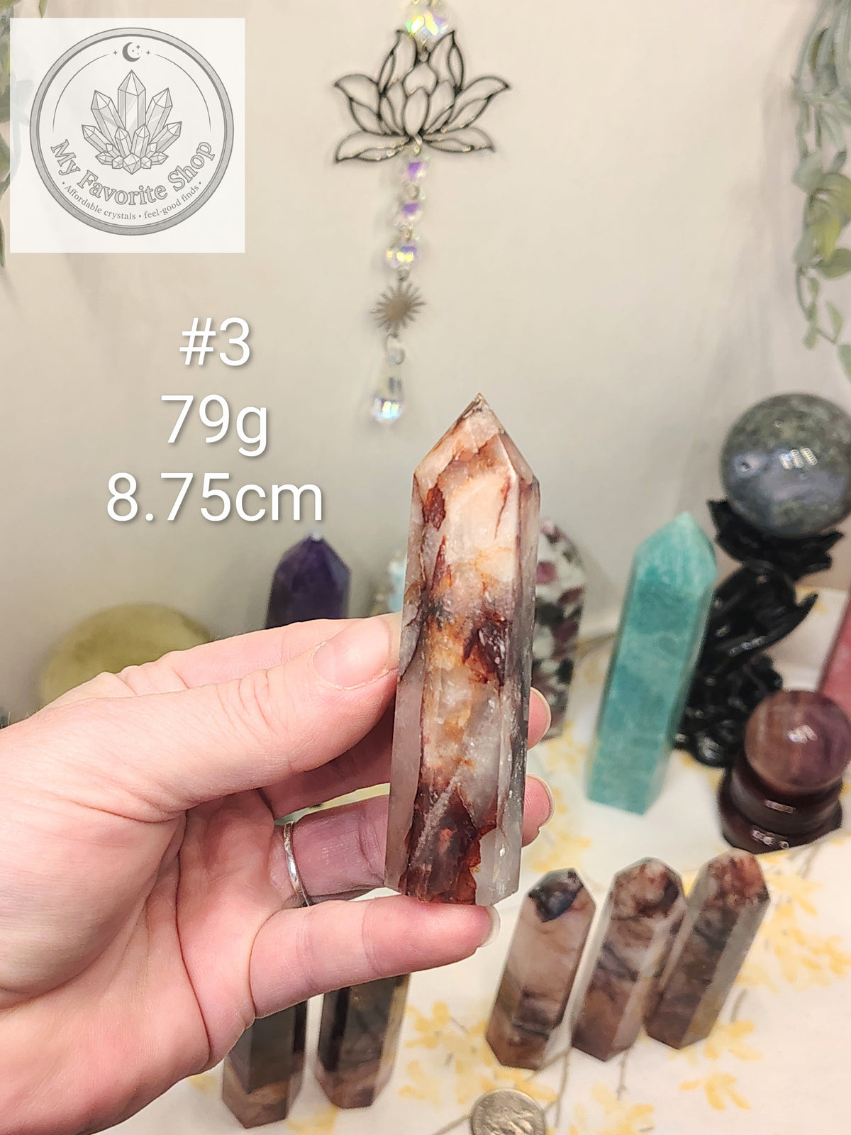 Fire Quartz Mini Towers - Choose Your Piece