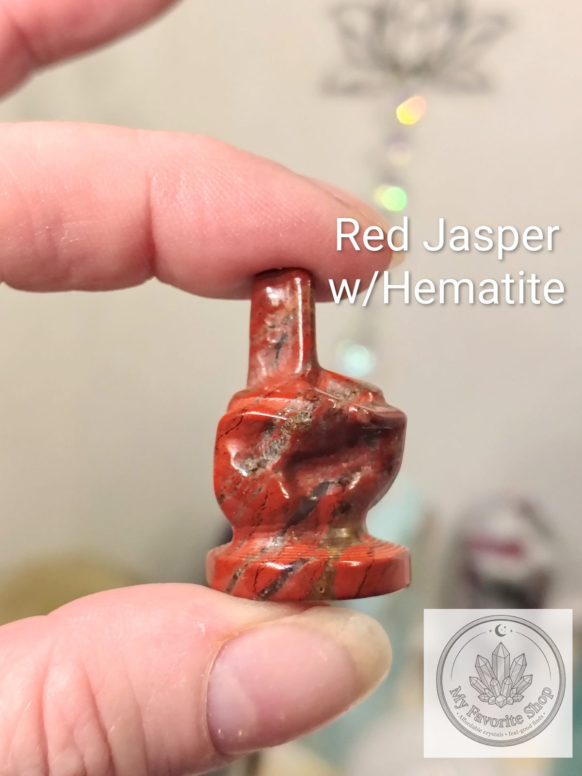 Mini Crystal Middle Finger Carvings – Cheeky Gemstone Statues