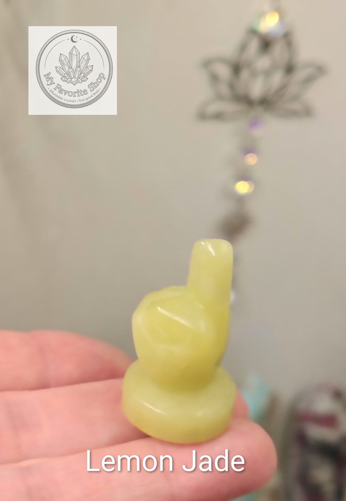 Mini Crystal Middle Finger Carvings – Cheeky Gemstone Statues