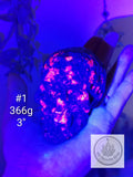 Emberlite (Yooperlite) Skull Carvings – 3" UV Reactive
