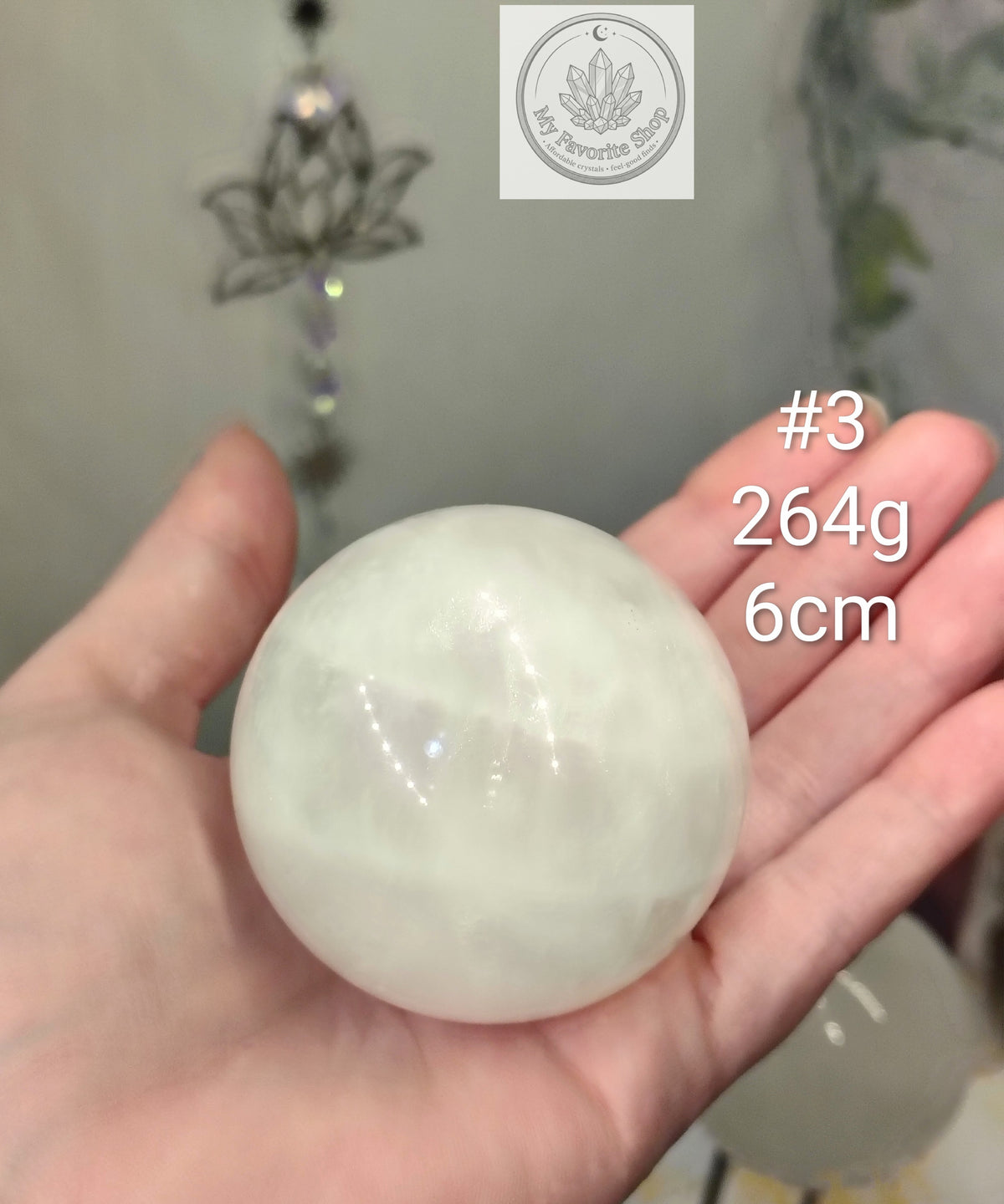 Natural Milky Quartz Crystal Spheres with Hidden Rainbows