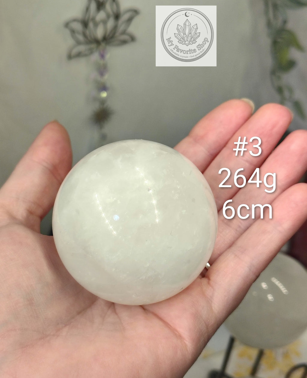 Snow Quartz Spheres with Internal Rainbow Shimmers