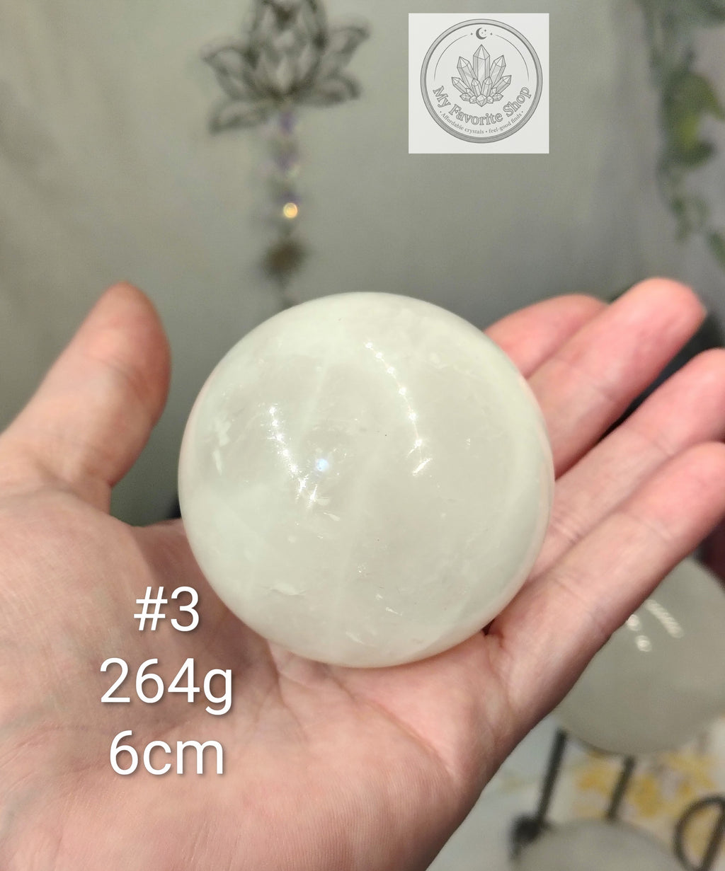 Natural Milky Quartz Crystal Spheres with Hidden Rainbows