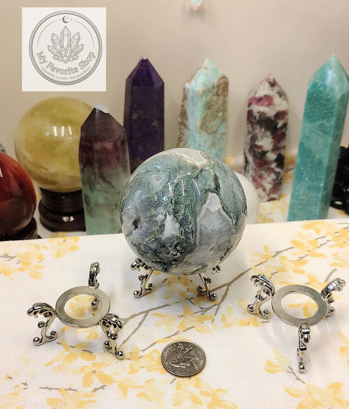 Crystal Sphere & Gemstone Display Holders