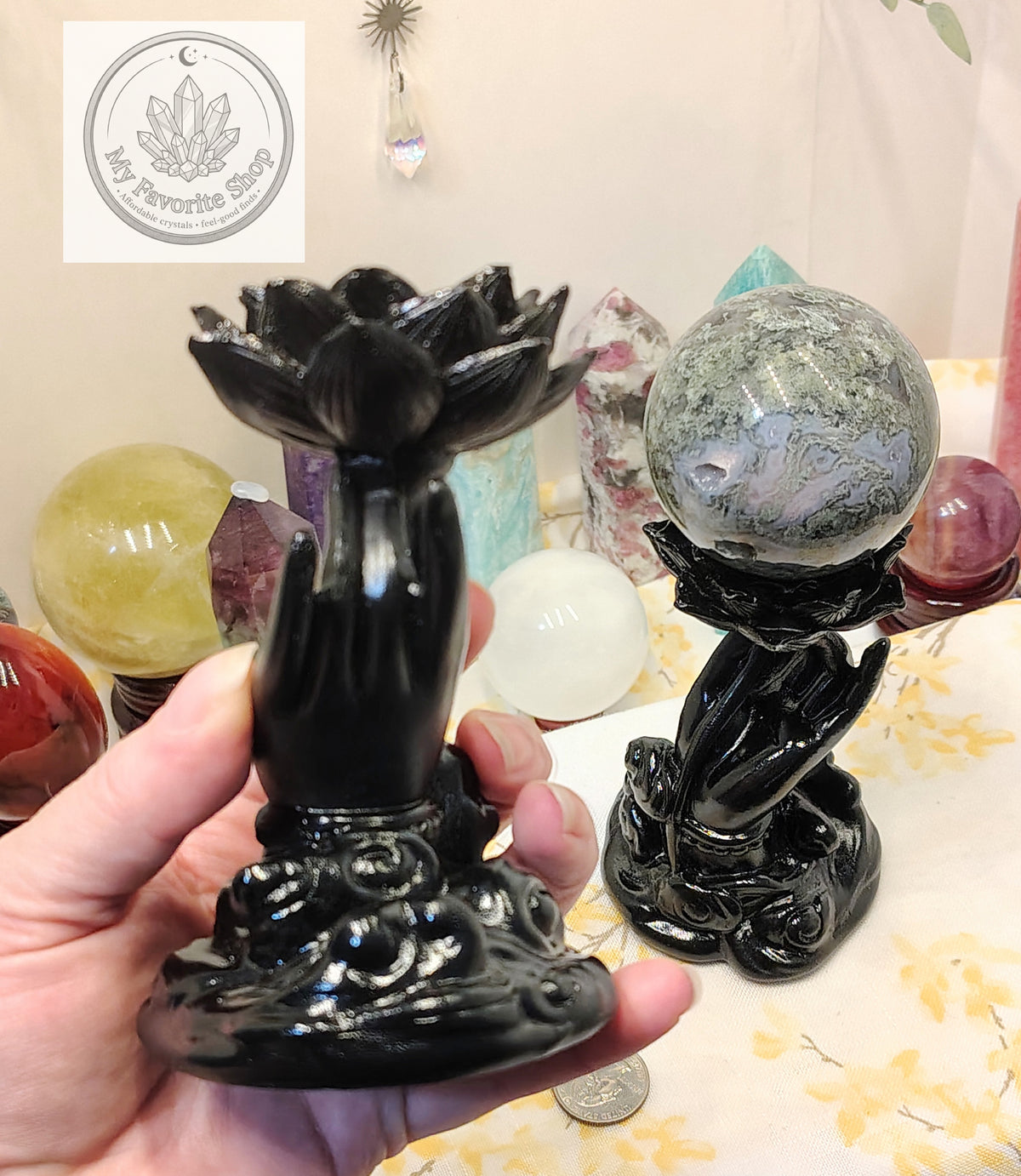 Crystal Sphere & Gemstone Display Holders