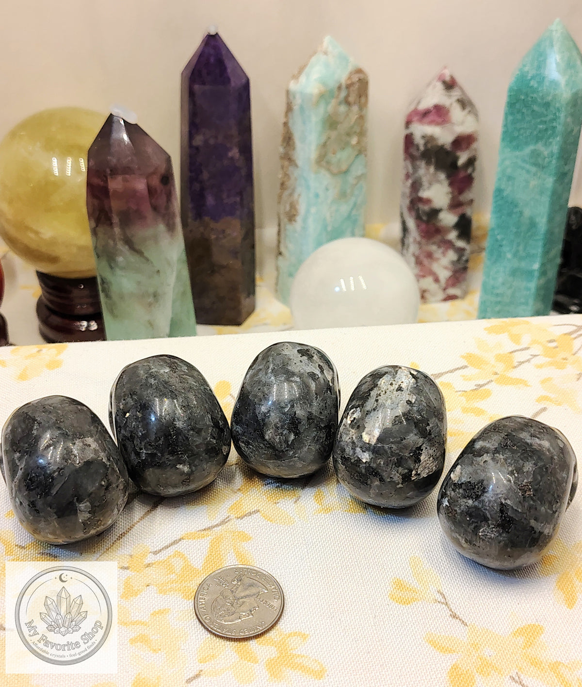 Larvikite Skull Carving – Intuitively Chosen